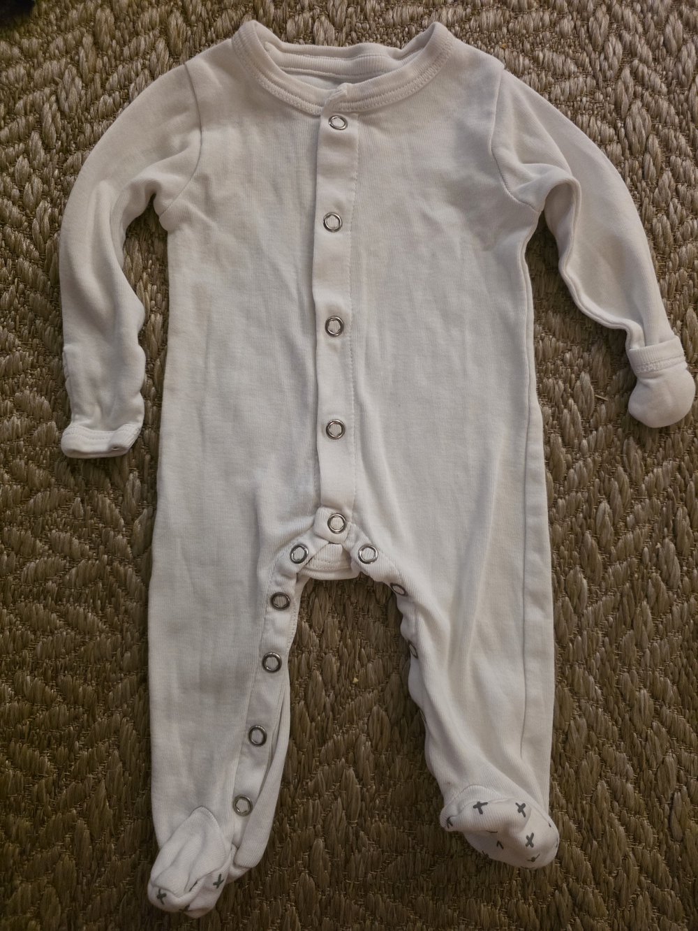 100% Prima Organic Cotton Newborn Footed Pajama